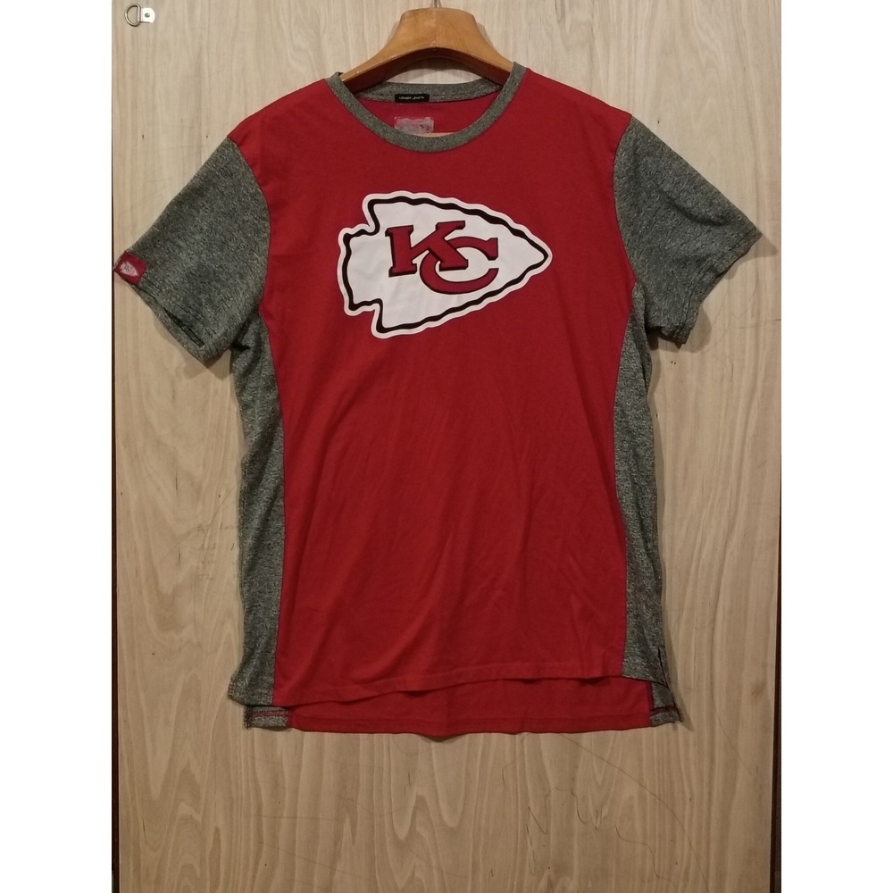 Kansas City NFL Chiefs Mens Shirt Size XL. GameDay Vibe, Sporty Colorblock Tee.